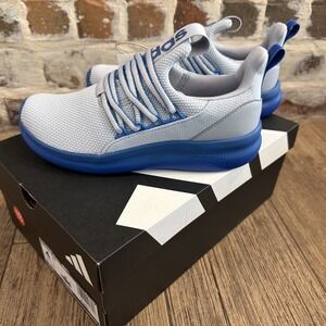 Adidas Kids' Gray/royal Lite Racer Adapt 7.0 K Running Shoes (Size 4) New